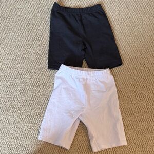 Hanna Andersson Black and White Kids Shorts